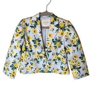 Janie and Jack Floral Easter Blue Yellow Green Jacket 2T